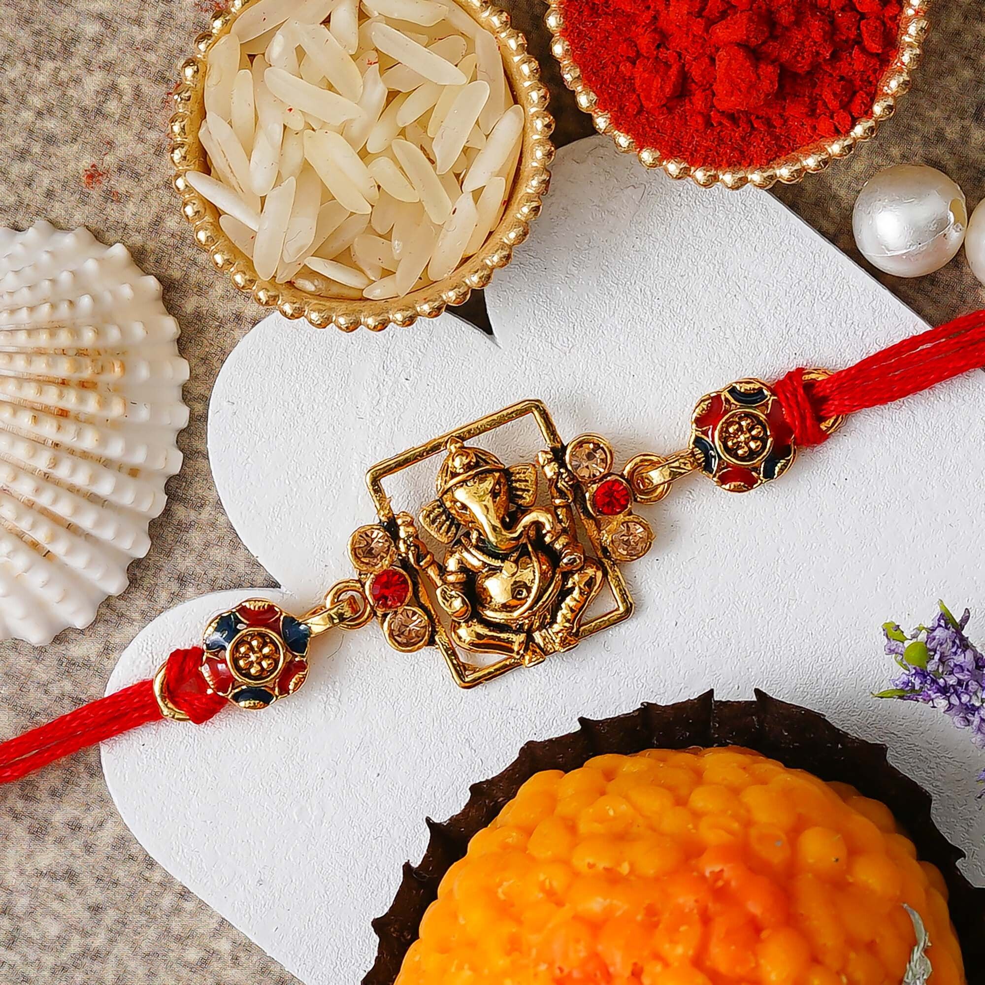 Religious Rakhi Assorted Rakhi Set-image-12