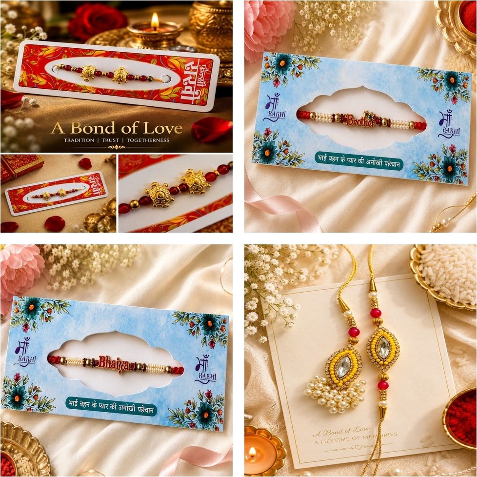 Designer UKP2588 Assorted Rakhi Set-image-29