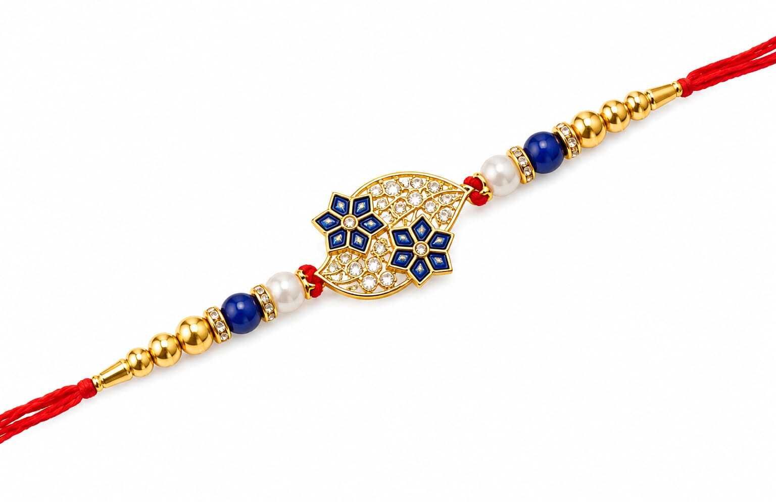Designer RAKSHABANDHAN007 Jute, Kundan, Mauli Thread, Plastic (PVC) Rakhi, Bluetooth Rakhi Set-image-15