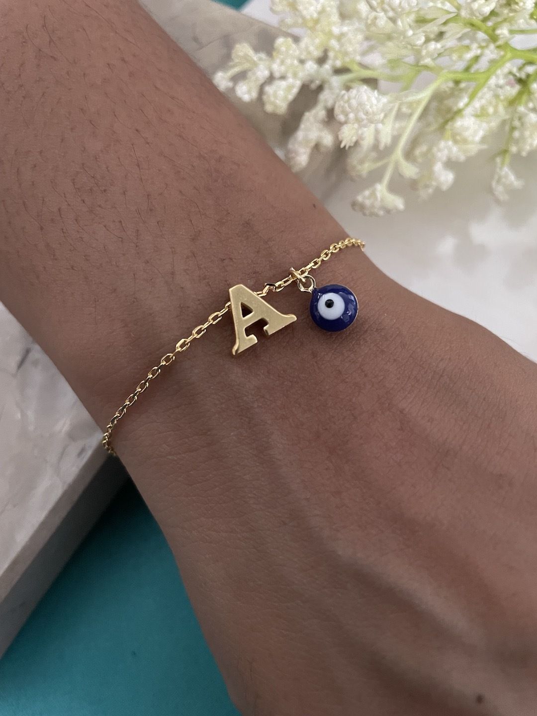 digital dress room Bracelet 16BR02-EV-DB-A Gold Rakhi Set-picture-14