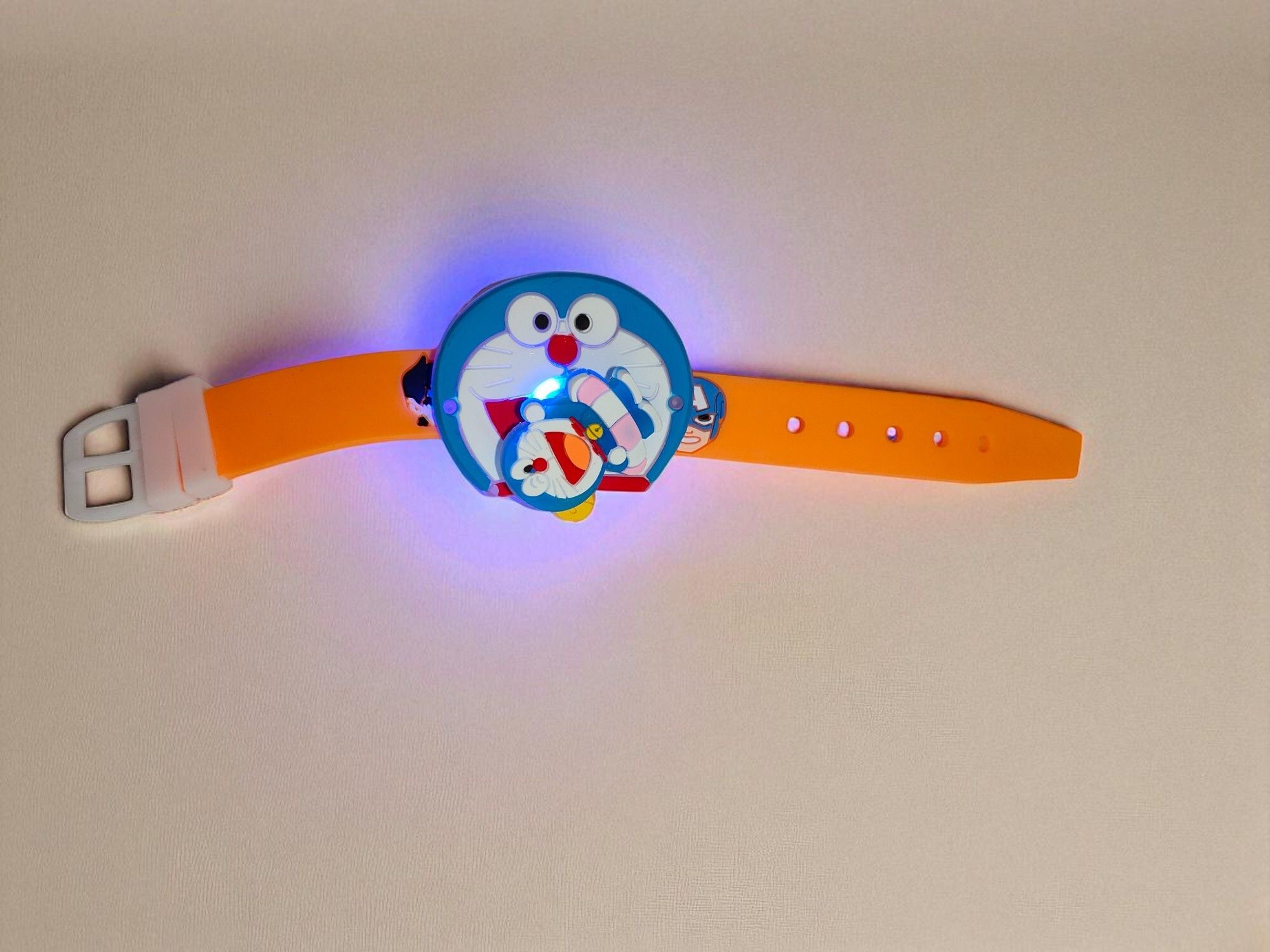 v vrinde Kids 1 Cartoon Spinner Light Rakhi Plastic (PVC) Rakhi Set-picture-11