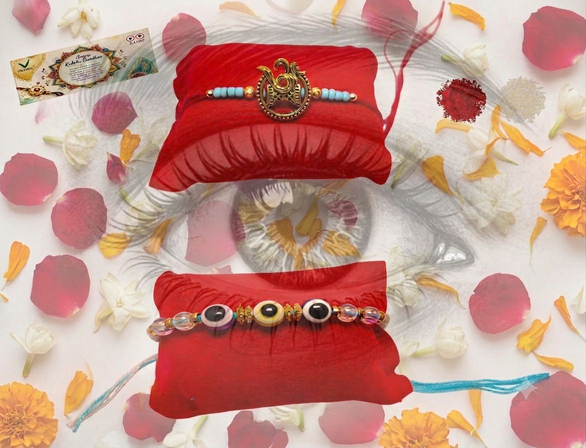 Religious RA 2679 Assorted Rakhi Set-image-31