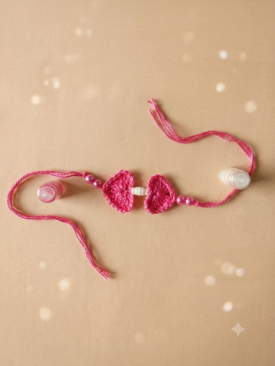 aadvik creation Thread Handmade Crochet Spiral Rings Rakhi-17 Jute Rakhi Set-picture-10