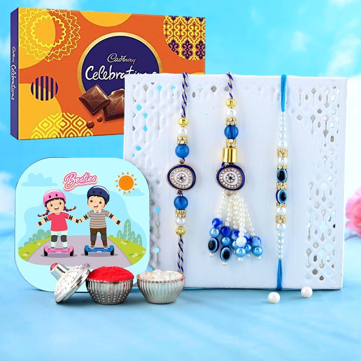 Bhaiya Bhabhi RAKHI482-MC Assorted Rakhi Set-image-16