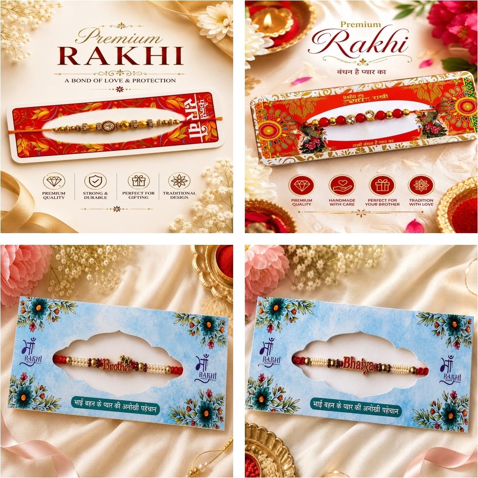 Designer UKP2507 Assorted Rakhi Set-image-30