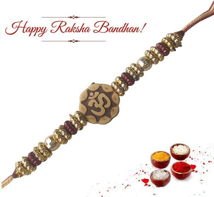 chandrika pearls Designer ARAKHI22 Assorted Rakhi Set image 1