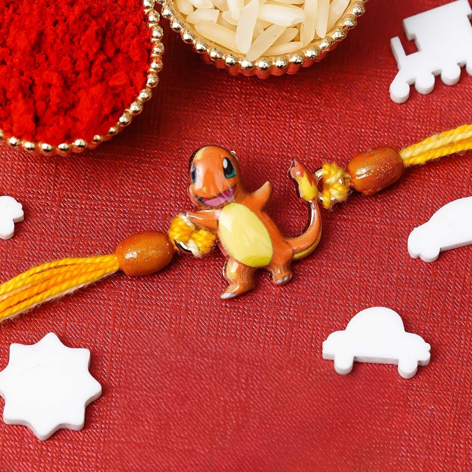 ecraftindia Kids Rakhi Assorted Chawal Roli Pack Set-picture-6