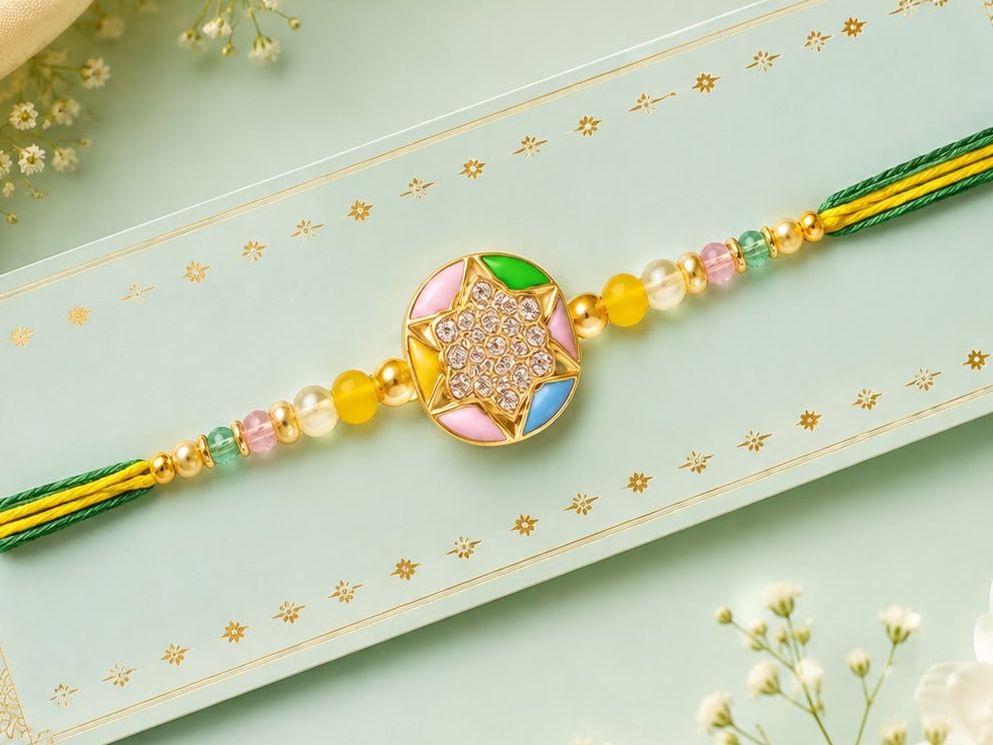 Designer Rakhi _30 Assorted, Pearl Rakhi Set-image-12