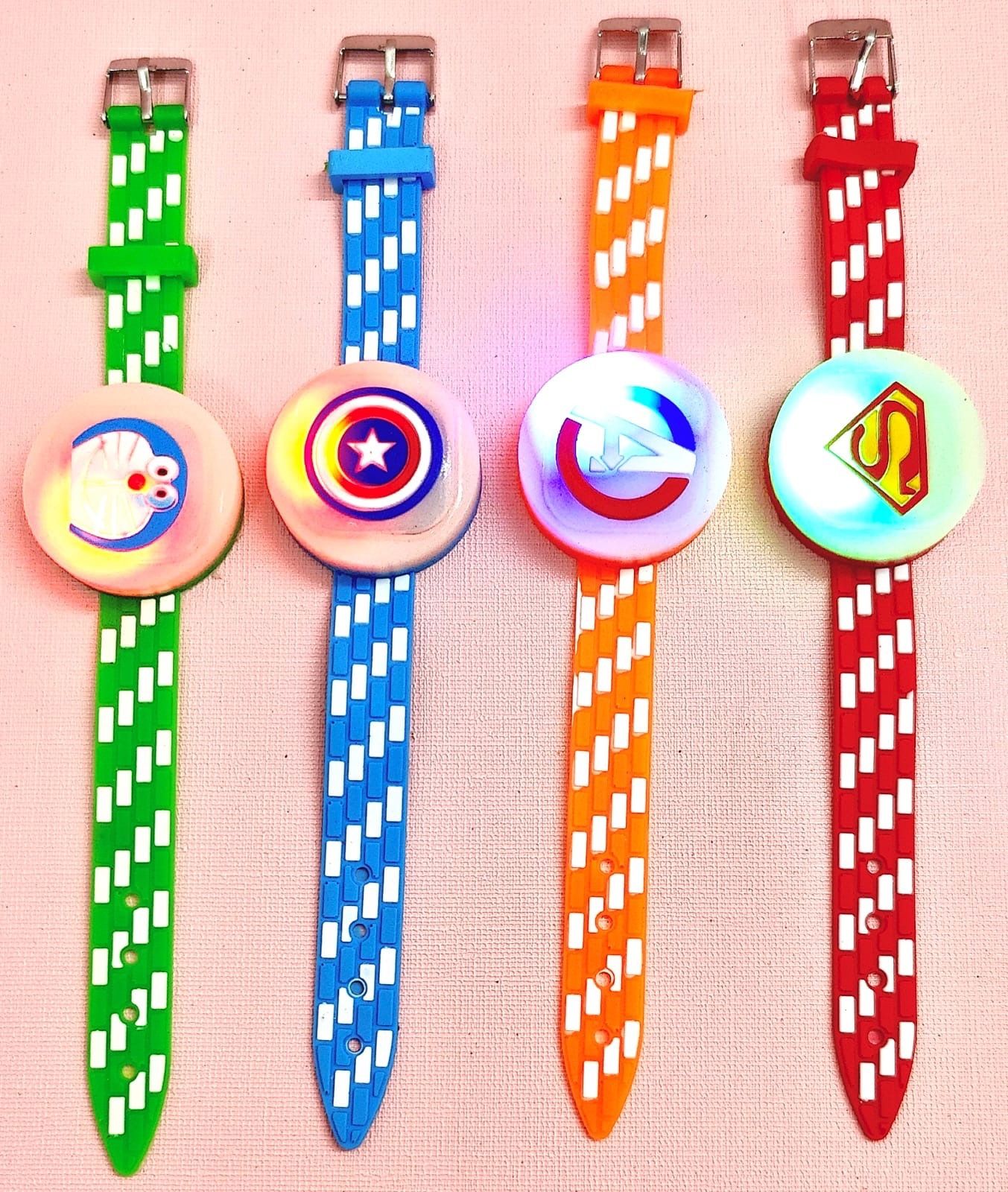 amanvani Kids Cartoon LED Rakhi For Brother & Sister, Silicone Wrist band For Kids Assorted Rakhi Set-picture-15