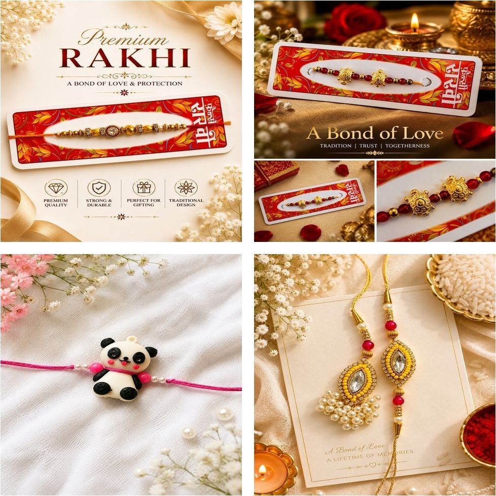 Designer UKP2081 Assorted Rakhi Set-image-28