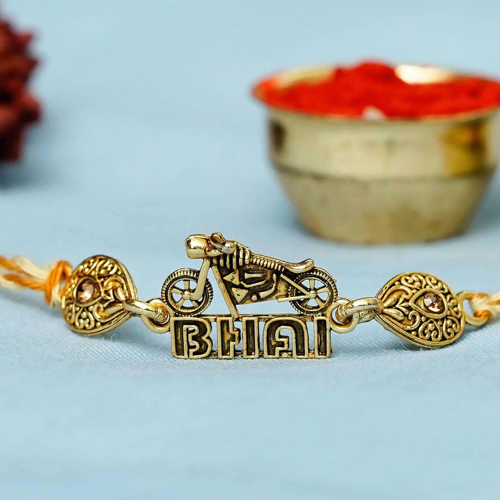 Designer D873P6_FSB Assorted Rakhi, Chawal Roli PackSet-image-34