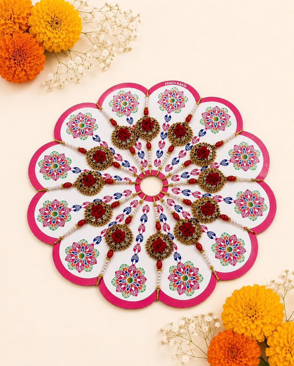 Designer Rakhi for Brother Assorted Rakhi Set-image-9