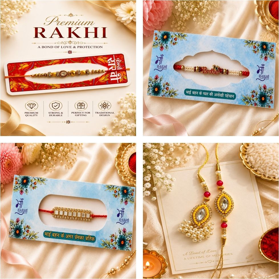 kaadesign Designer YHN2407 Assorted Rakhi Set-picture-42