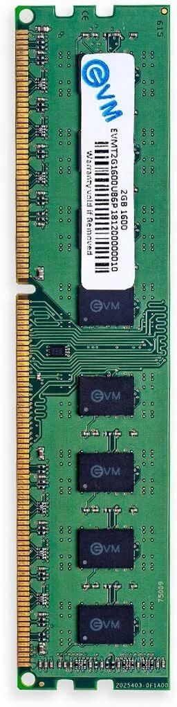 EVM Desktop RAM DDR3 2 GB (Dual Channel) Laptop (1600MHz Long-DIMM Memory)