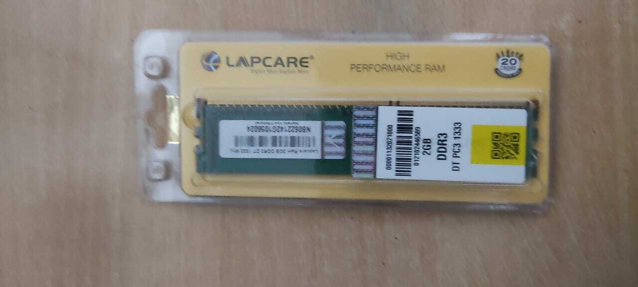 Pratap sales 1333 DDR3 2 GB (Single Channel) PC (lapcare 2gb ddr 3) image 1