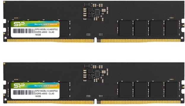 SILICONN POWER DDR5 UDIMM DDR5 16 GB (Dual Channel) PC (SP032GBLVU480F22) image 1