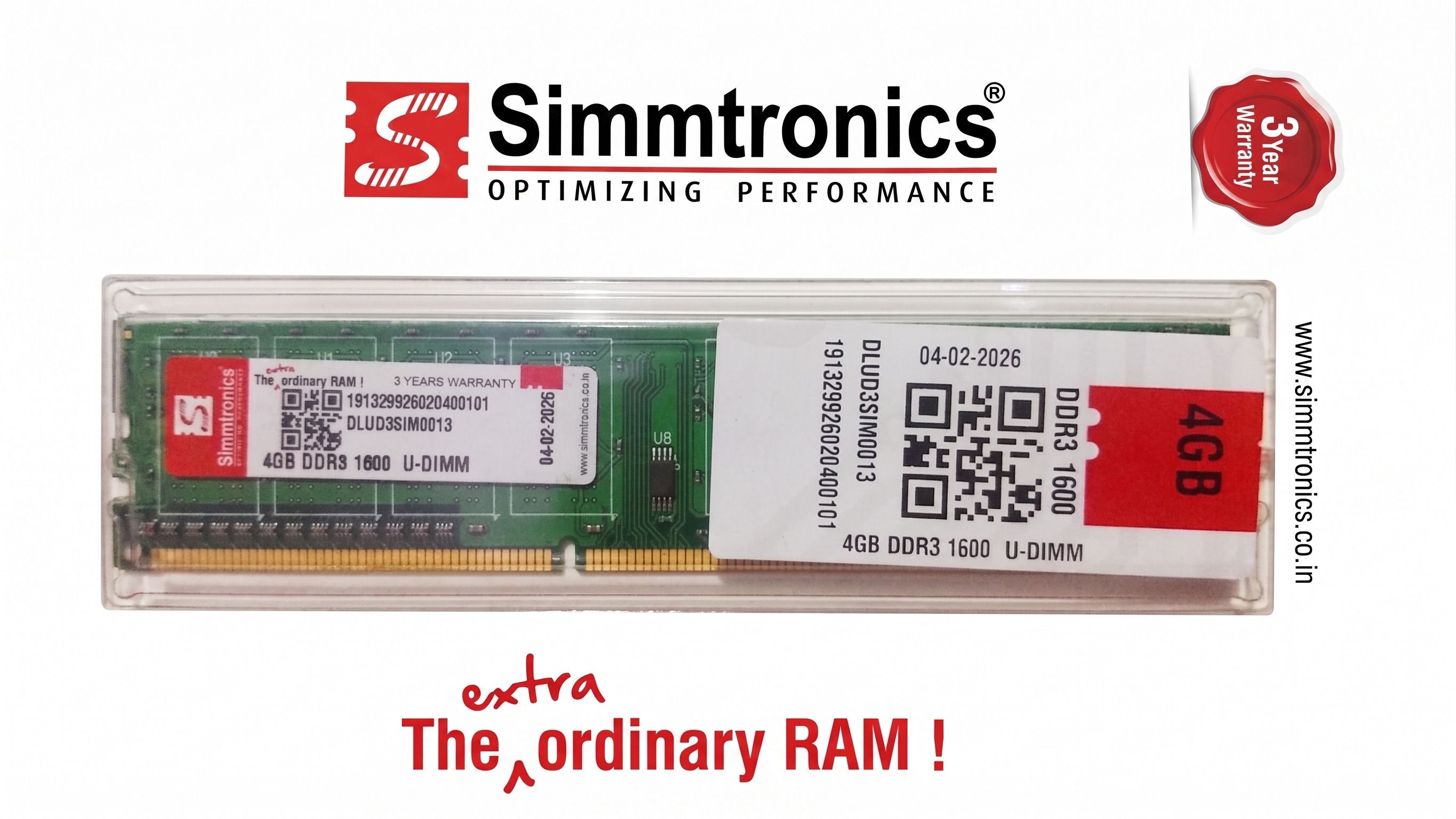 simtronics DDR3 4GB DDR3 4 GB (Single Channel) PC, Server REDING SYSTEM (DDR3 4GB DESKTOP)-image-39