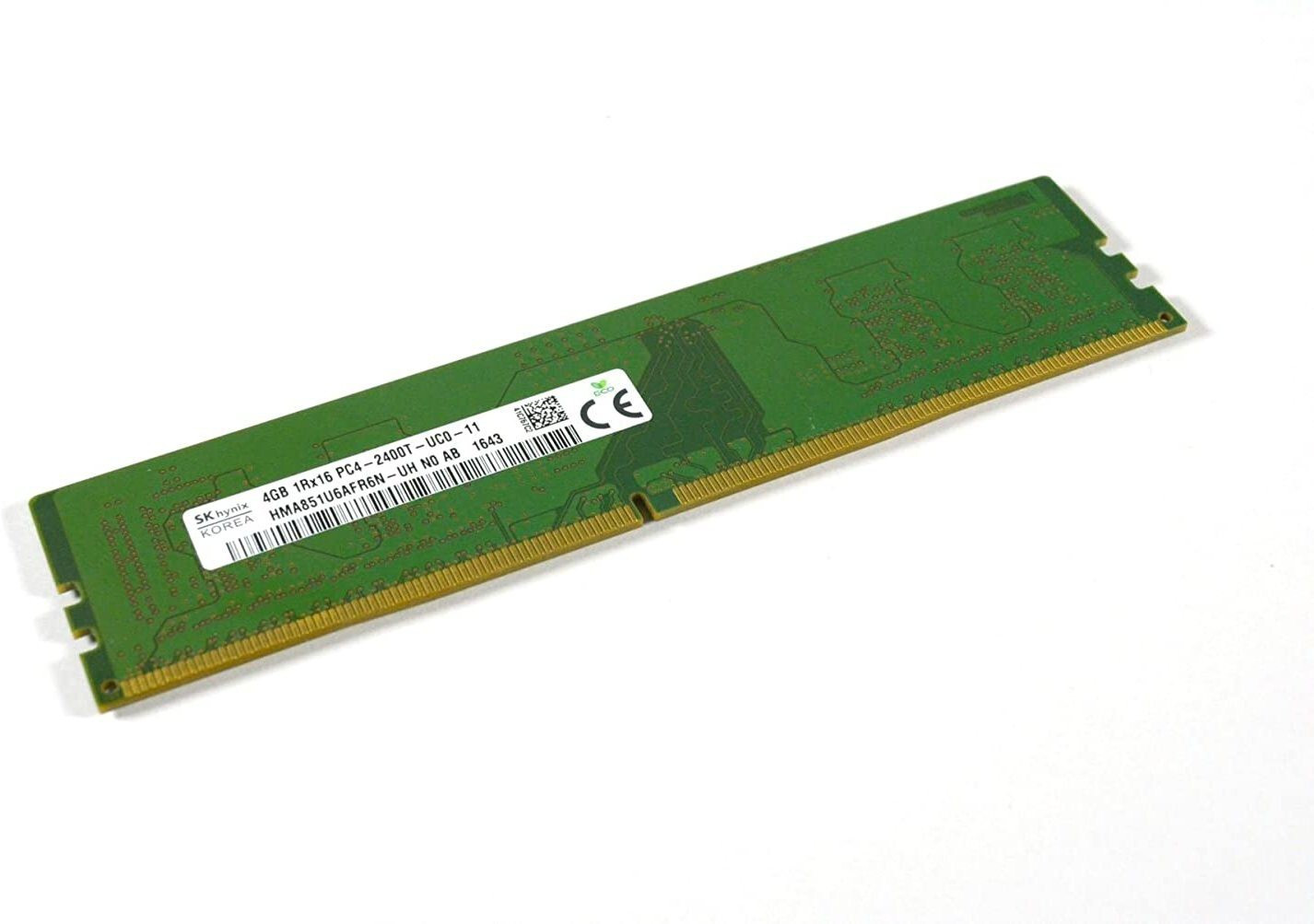 Hynix DDR4 1RX16 PC4-2400MHZ DDR4 4 GB (Single Channel) PC (HMA851U6AFR6N-UH) image 1