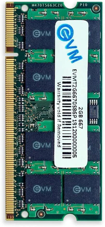 EVM Laptop RAM DDR2 2 GB Laptop DDR2 (667MHz So-DIMM Memory)