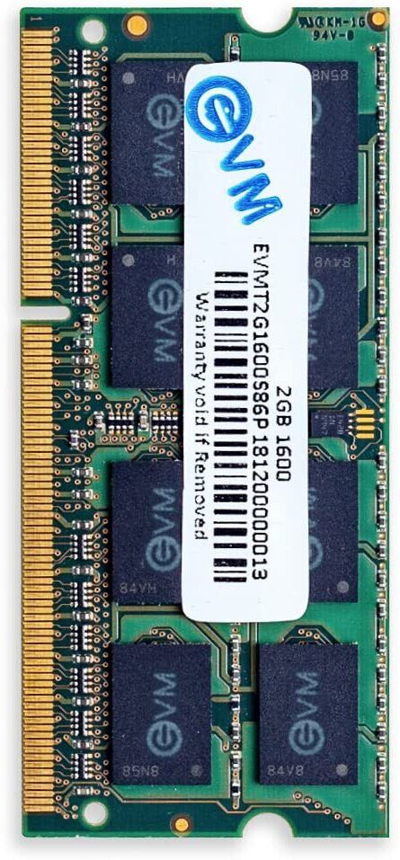 EVM Laptop RAM DDR3 2 GB Laptop DDR3 (1600MHz So-DIMM Memory)