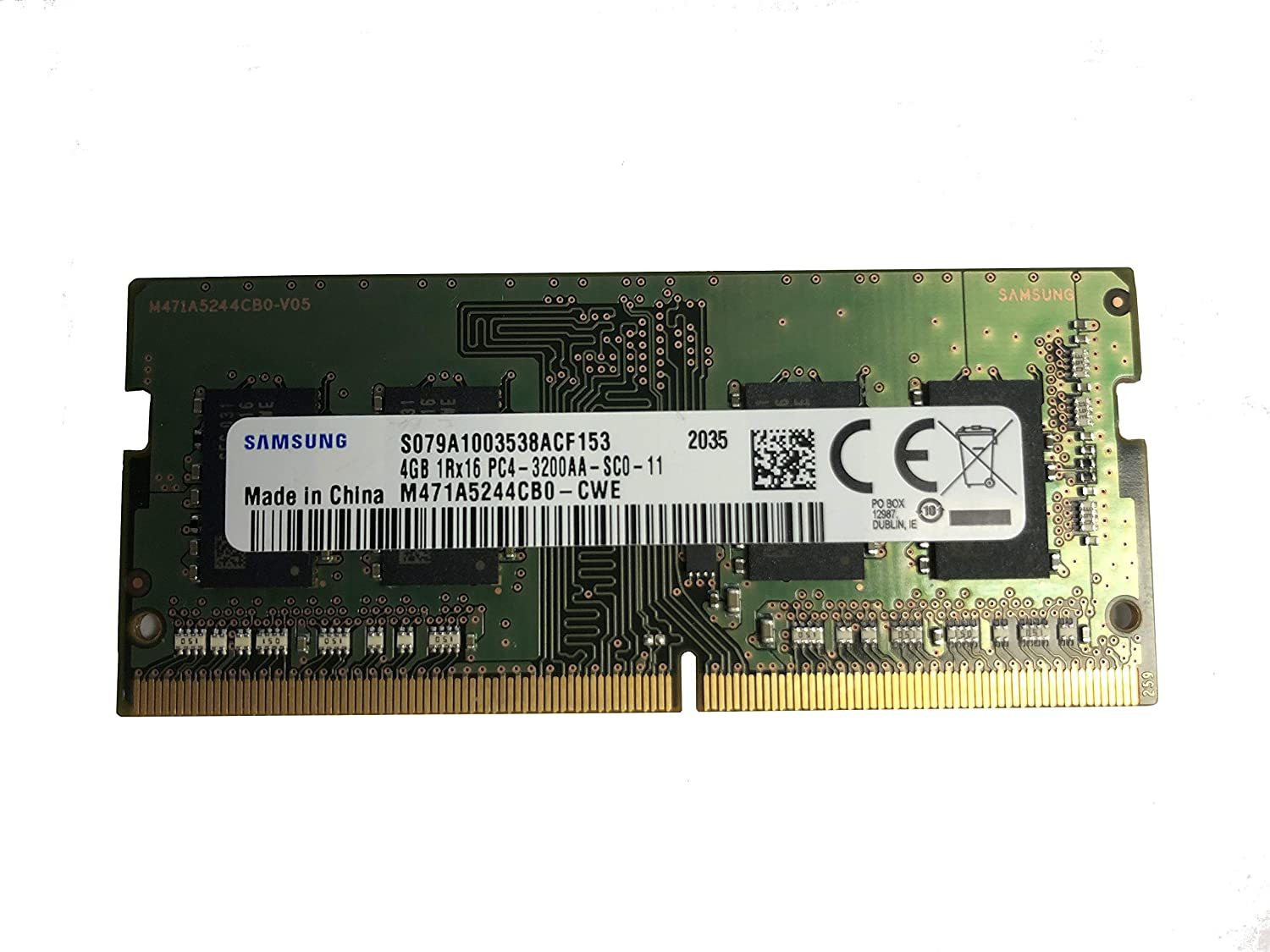 SAMSUNG M471A5244CB0 DDR4 4 GB (Dual Channel) Laptop (4GB DDR4 3200MHz PC4-25600 Laptop RAM) image 1