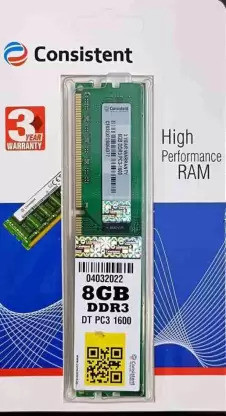 consistents 1600 DDR3 8 GB (Single Channel) PC (Consistent 1600 DDR3 8 GB (Single Channel) PC Dasktop (8GB DDR3)) image 1