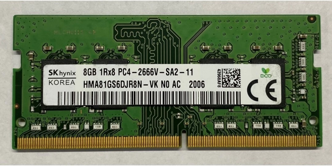 Sk Hynix HMA81GS6DJR8N DDR4 8 GB (Dual Channel) Laptop (8GB DDR4 2666) image 1