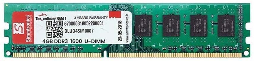 simtronics RAM DDR3 4 GB PC SDRAM (1600 DESKTOP)-image-12