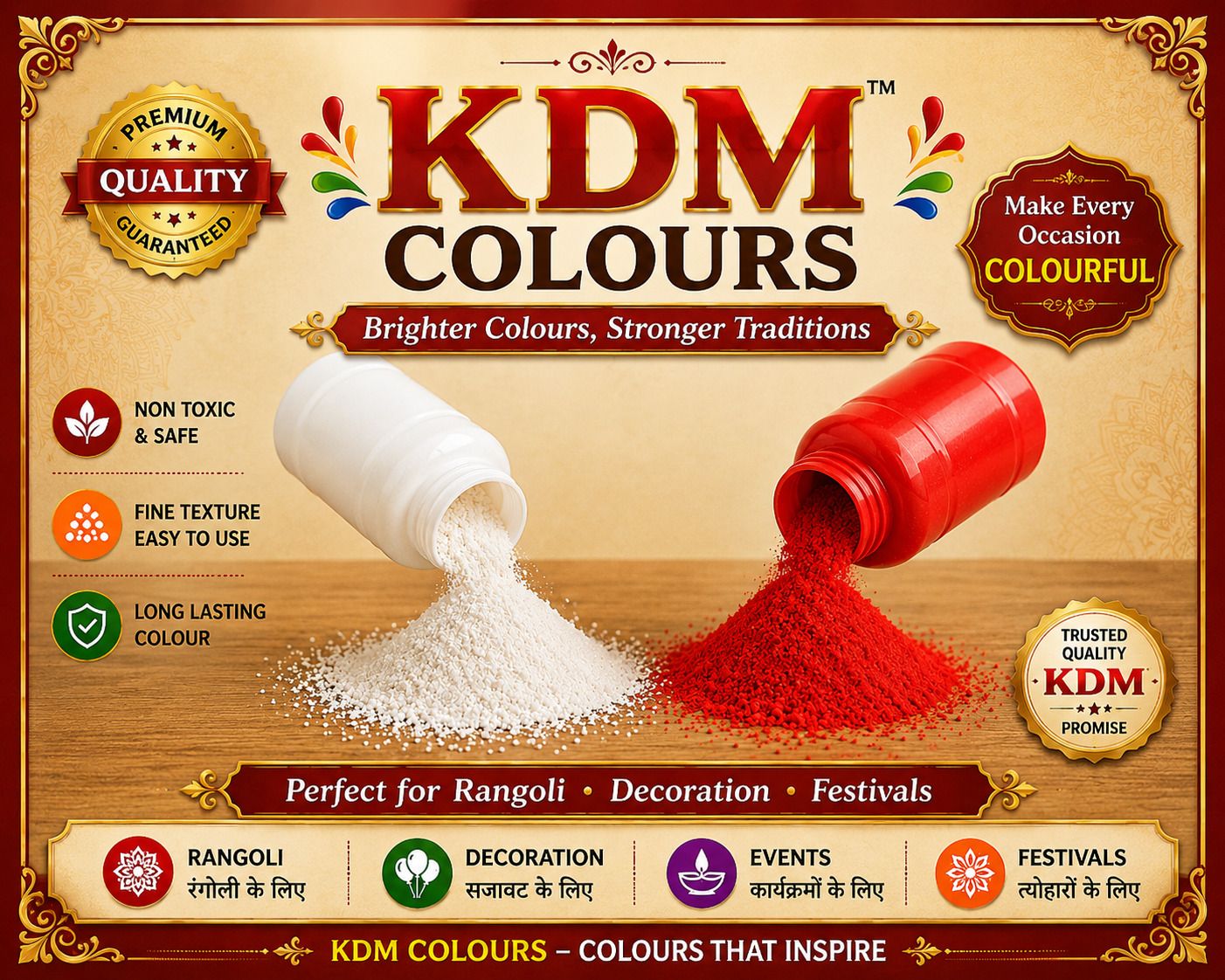 kdm pujan samagari Rangoli Powder-picture-44