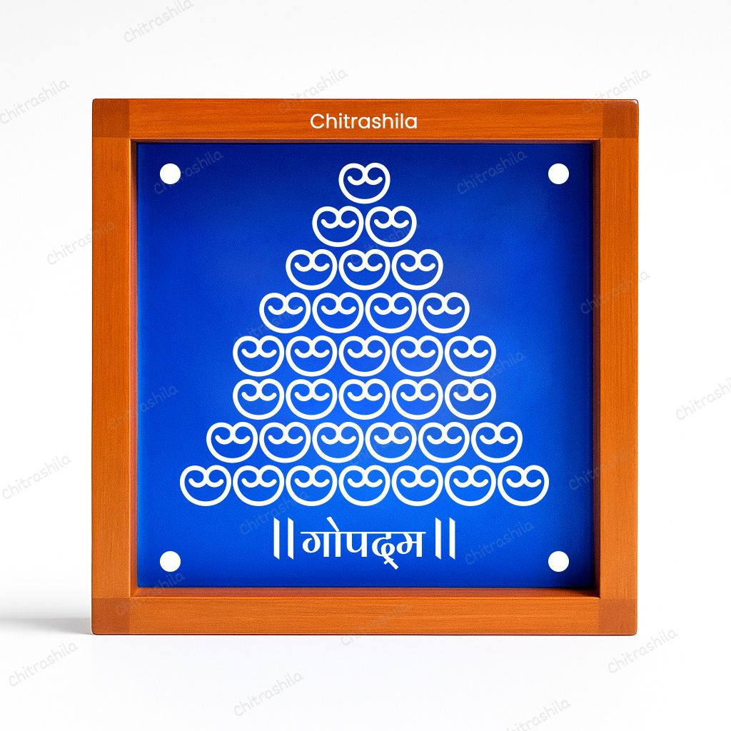 33 Gopadma Symbol Rangoli Stencil – 5x5 Inches (WA‑34) Rangoli Stencil-image-44