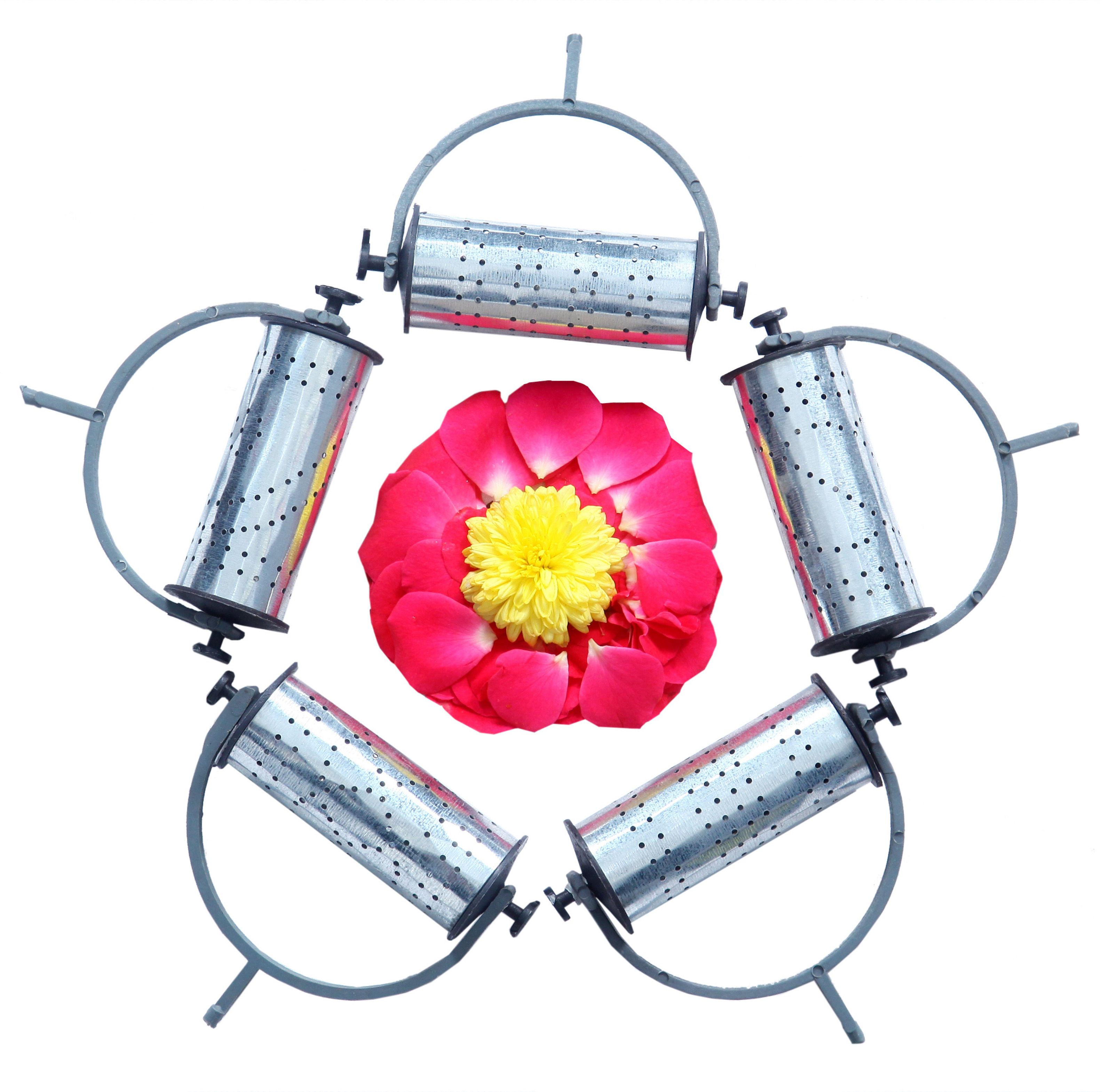 aalayam selveer Rangoli Roller Steel Big, 5 Nos Big Rangoli Roller Combo Pack Rangoli Stencil-picture-18