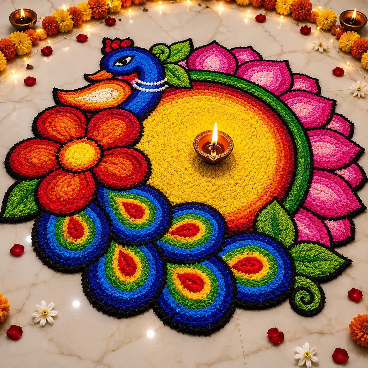 nisha kreation Rangoli Stencil Rangoli Stencil-picture-27