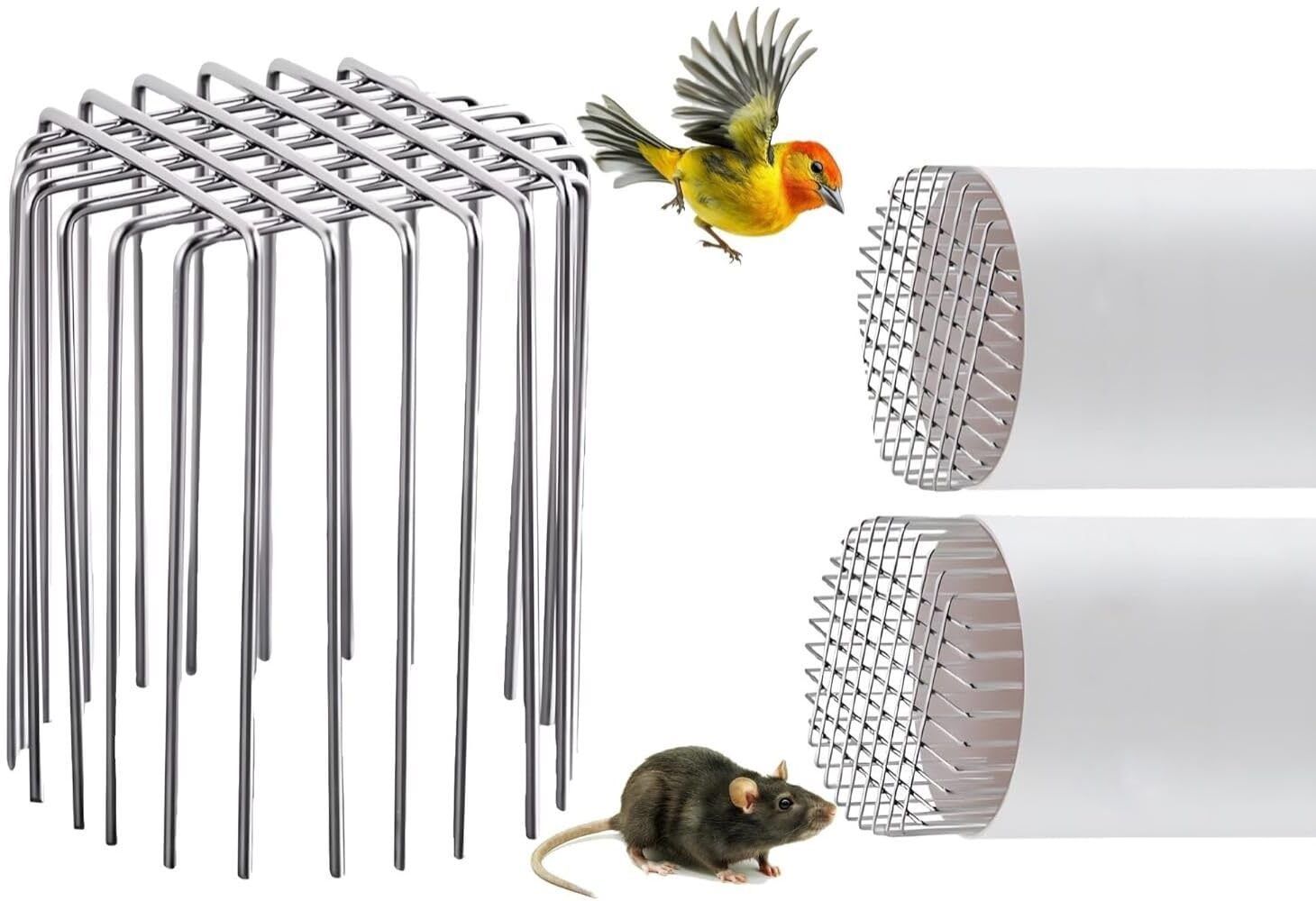 Drain Pipe Rat Stopper 304 Stainless Steel Anti Rat Mesh Guard Universal Floor Live Trap
