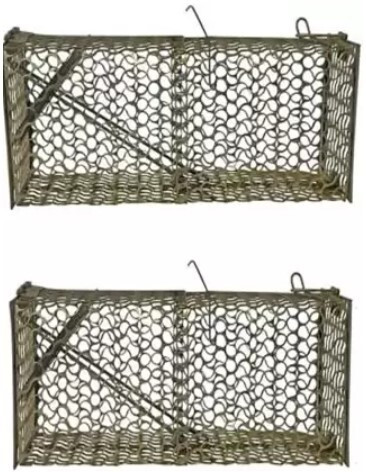saanvi Rat Trap cage mechanism of this mouse trapper is secure and escape proof pack 2 Live Trap image 1