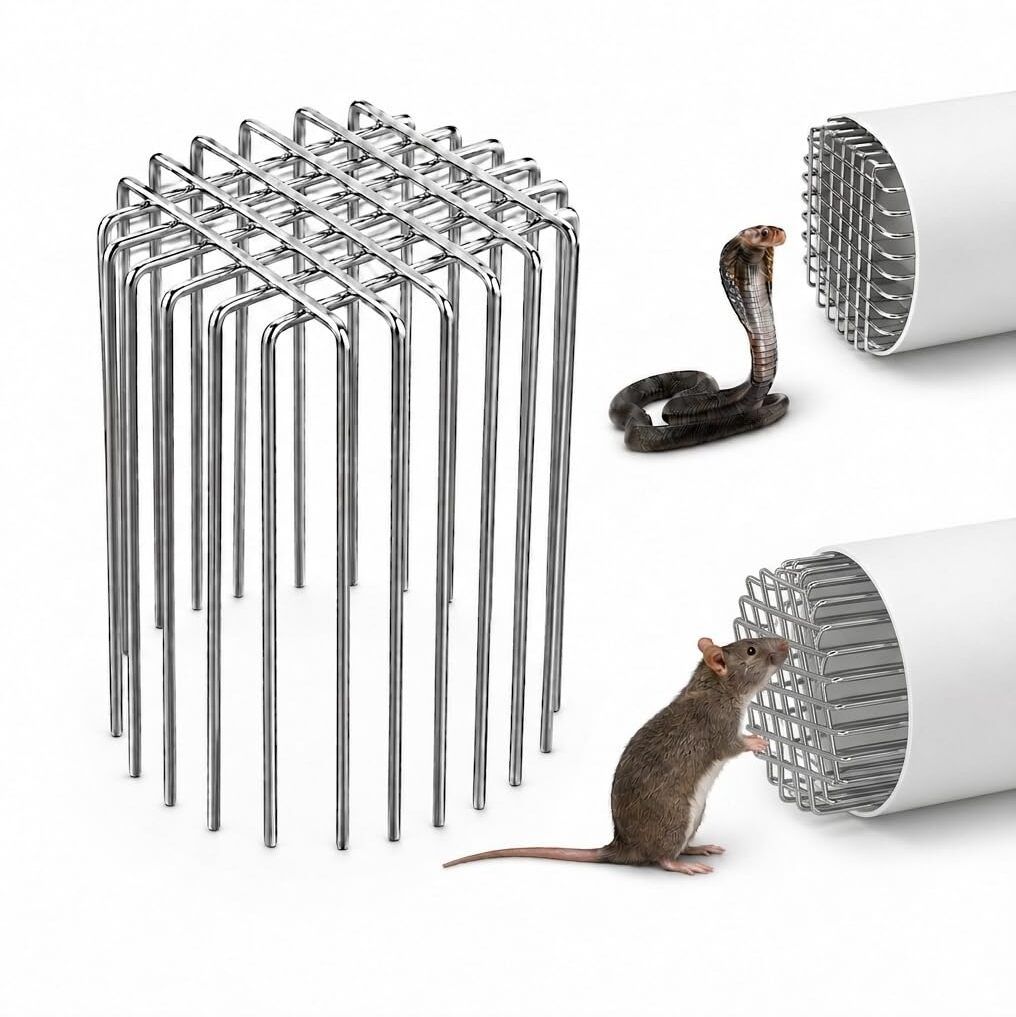 pragat view Anti-Rat Drain Cover Mesh Rust Resistant Stainless Steel Wire Drain Strainer Snap Trap-picture-18