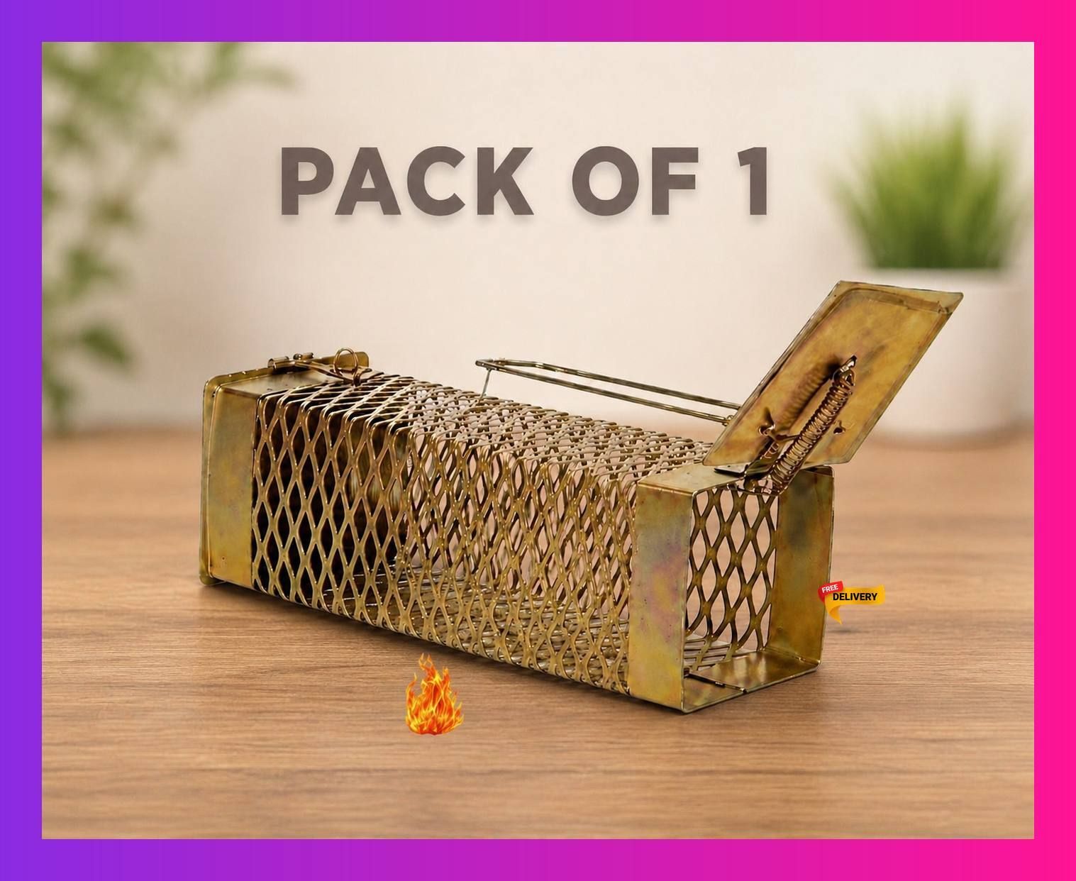 ropestore Heavy-Duty Rat Trap Cage , Chuha Pinjra , Chuha pakdne vala pinjra Live Trap-picture-43