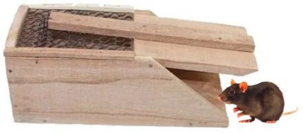 Wooden rat trap catcher cages( pack of one ) Live Trap