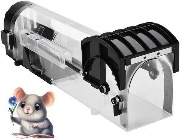 Rat Trap,Mouse Traps Cage Reusable Rodent Trap No Kill,Safe for People and Pet Live Trap-image-44