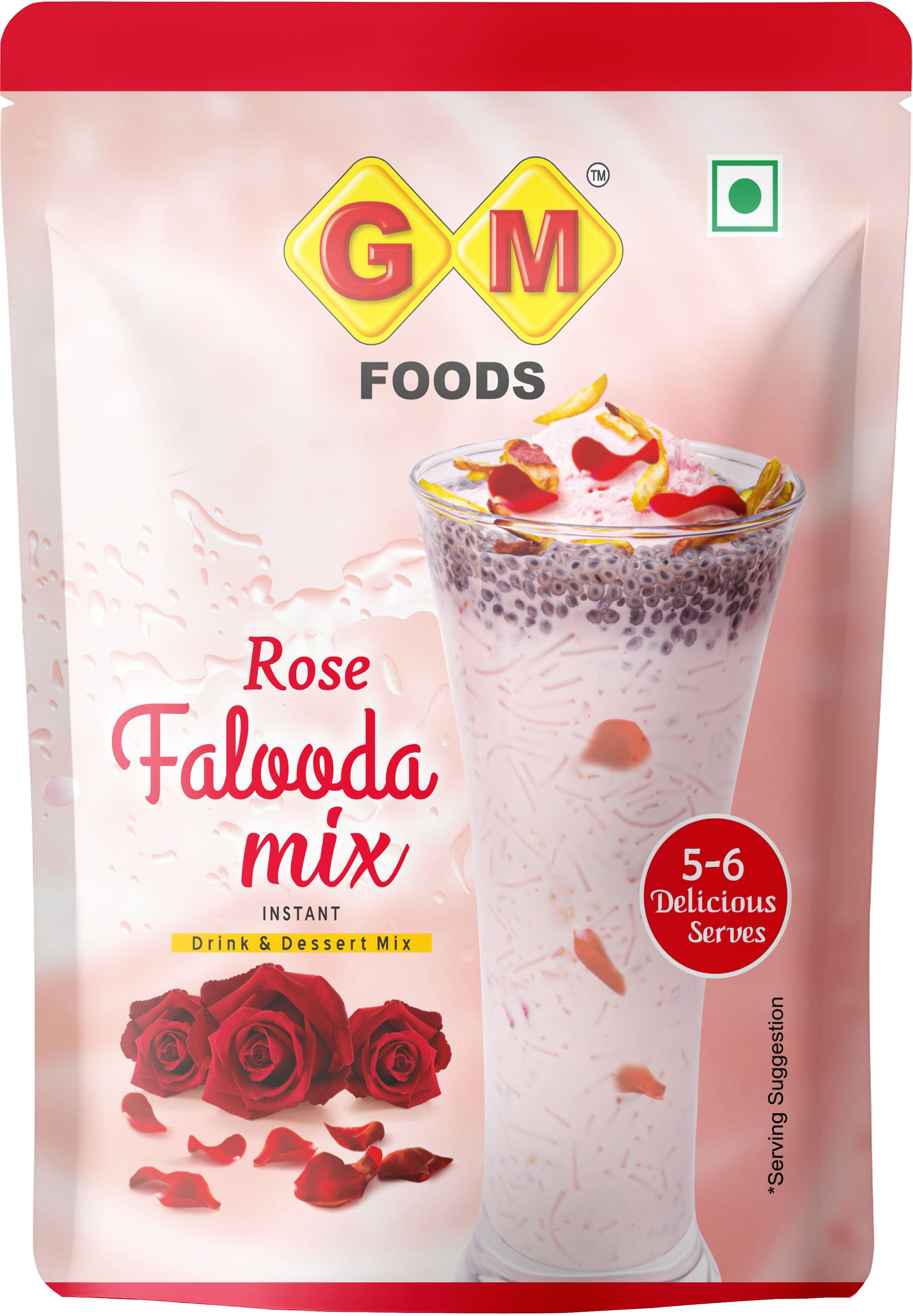 gm foods Rose Falooda Mix- 160g |Instant Drink & Dessert Mix-picture-20