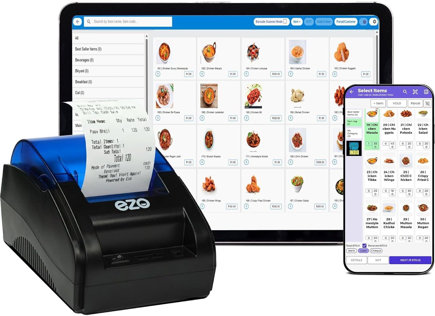 Ezo 58MM 2 Inch Inch USB & Bluetooth + 1 Year Software Wired Billing Machine Thermal Receipt Printer-image-37