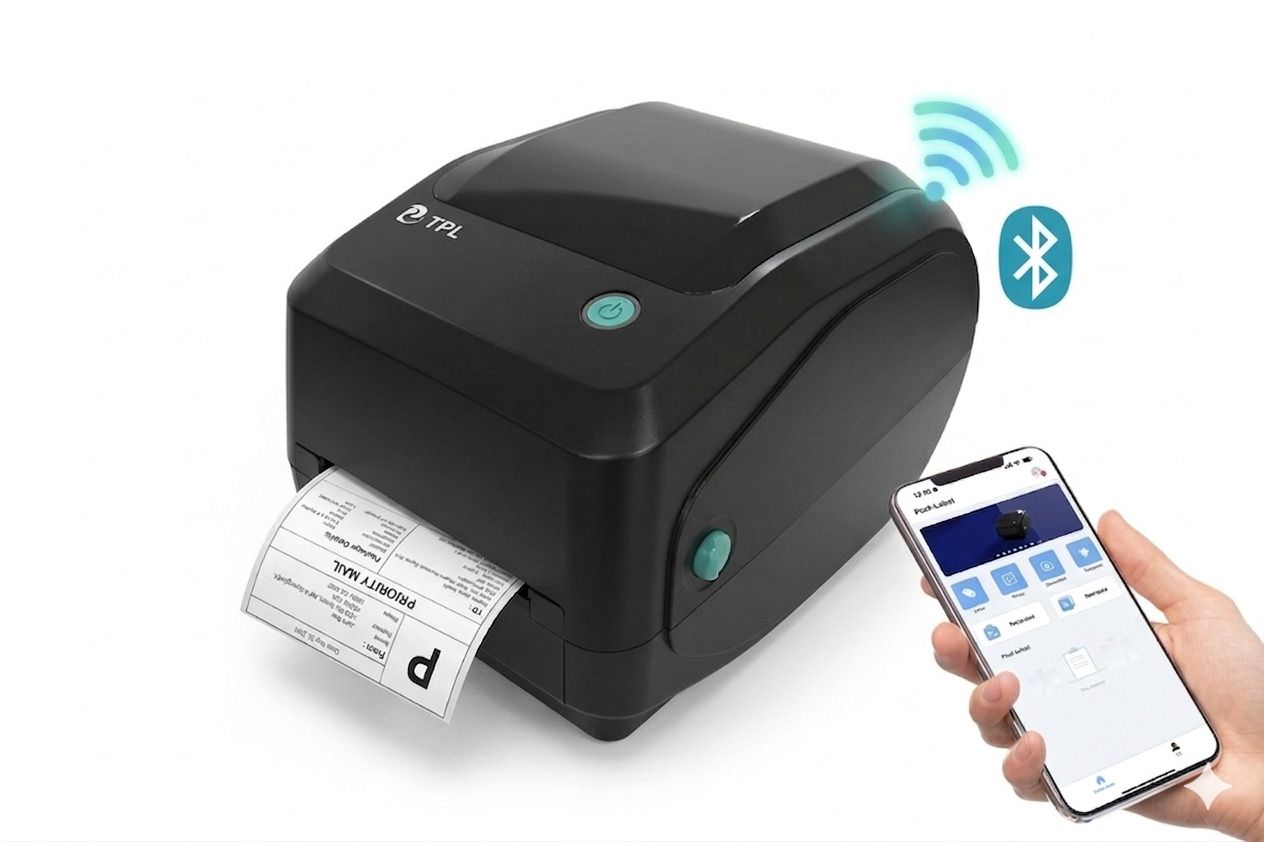 TPL TD-403T Thermal Transfer Label Printer 203 DPI Barcode Printer Bluetooth Multi-function WiFi Monochrome Label Printer-image-31