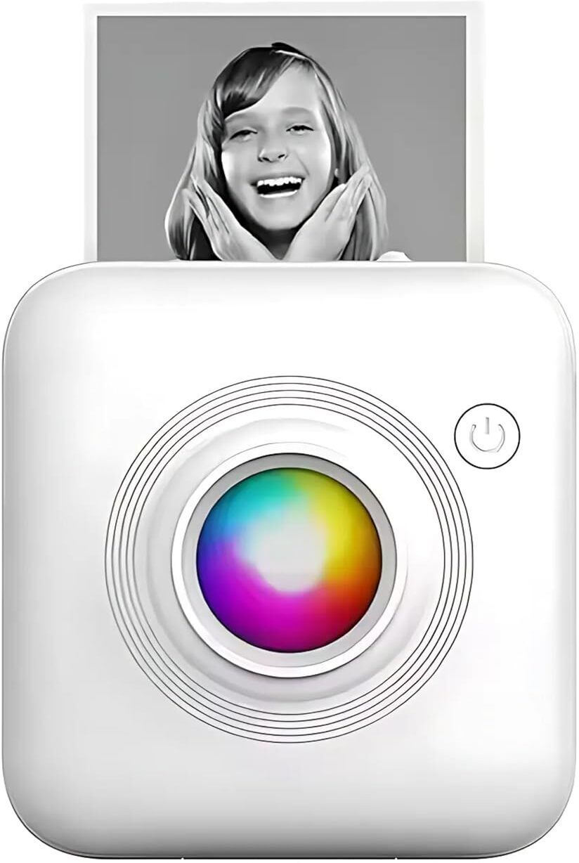 Drumstone Bluetooth Wireless Smart Mini Printer - Perfect for Photos, QR Codes, and Labels Thermal Receipt Printer