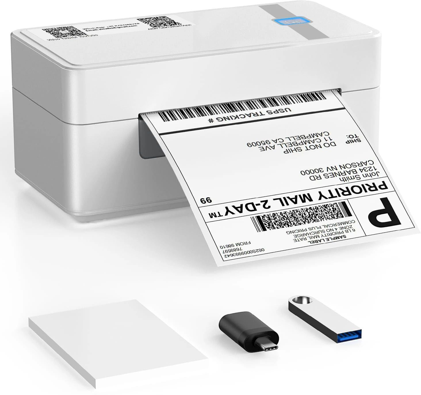 HiRobot 2054N Thermal Barcode Label Printer| 4x6" Shipping Label Printer Thermal Receipt Printer