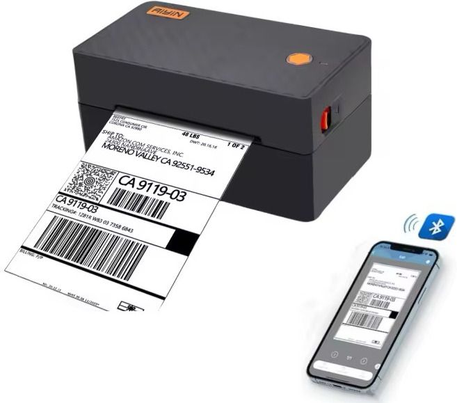 Aiyin A82PRO Bluetooth Direct USB Thermal 4*6 203 DPI 150 Mm/S Shipping Label Printer Thermal Receipt Printer-image-29