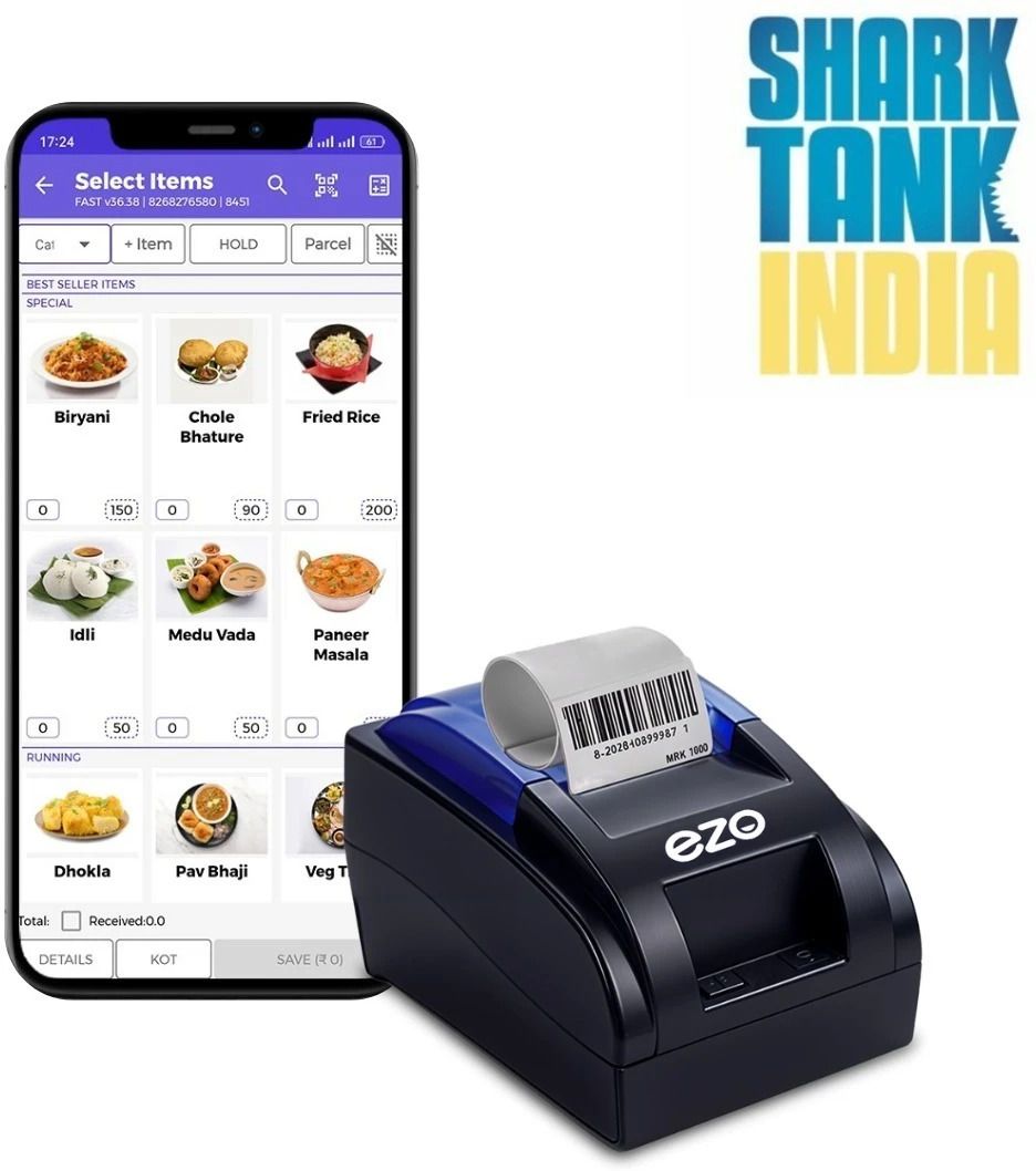 Ezo 58MM 2 Inch Inch USB & Bluetooth 1 Year Software Wired Billing Machine Thermal Receipt Printer