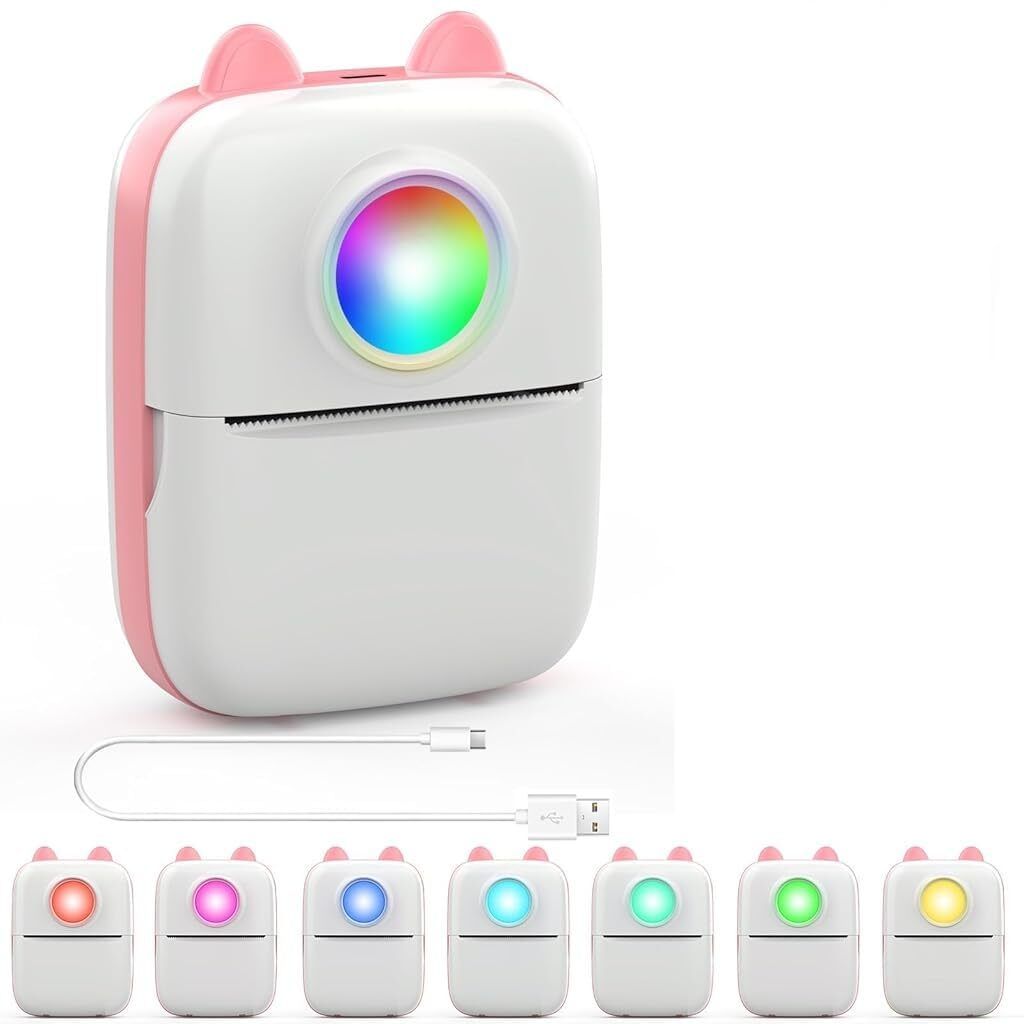 Zomei Mini Inkless Thermal Printer Black Pocket Label Printer Thermal Receipt Printer-picture-24