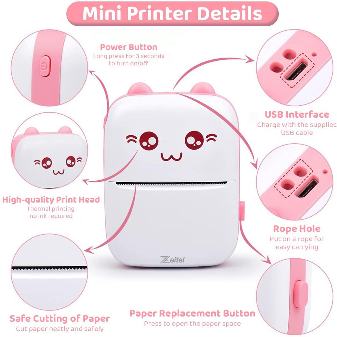 LV Sales Mini Bluetooth Thermal Printer, Portable Thermal Receipt Printer-image-28