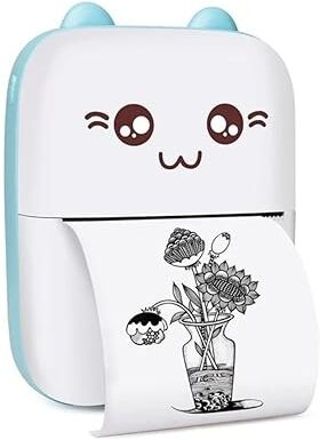 IGADG X1 X2 Mini Bluetooth Thermal Printer With 6 Sticker Rolls for Labels & Stickers Thermal Receipt Printer