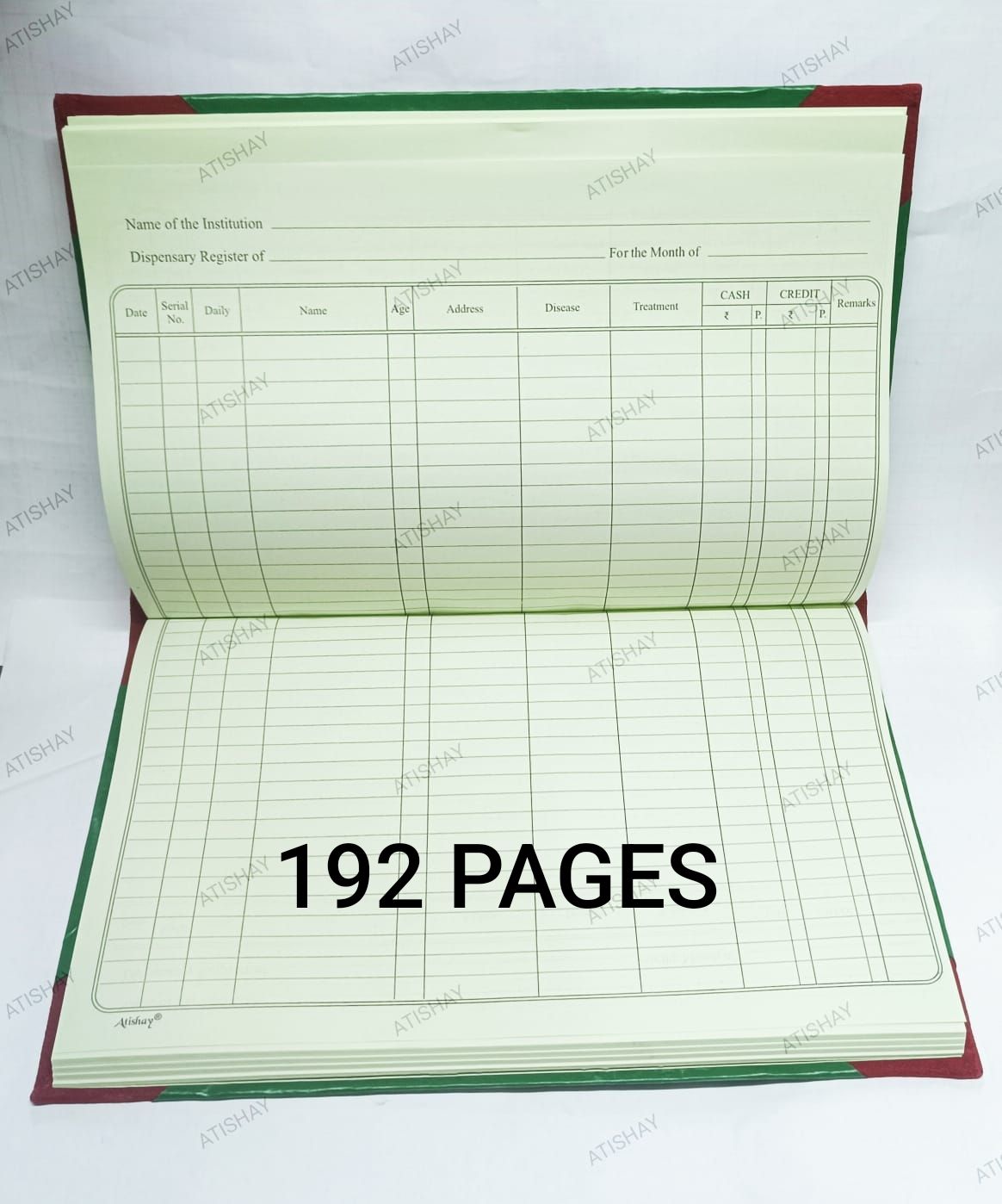 Atishay Dispensary OPD Register for Hospitals- 192 Pages Dispensary OPD Register for Hospitals- 192 Pages 1-Part Dispensary register-image-40