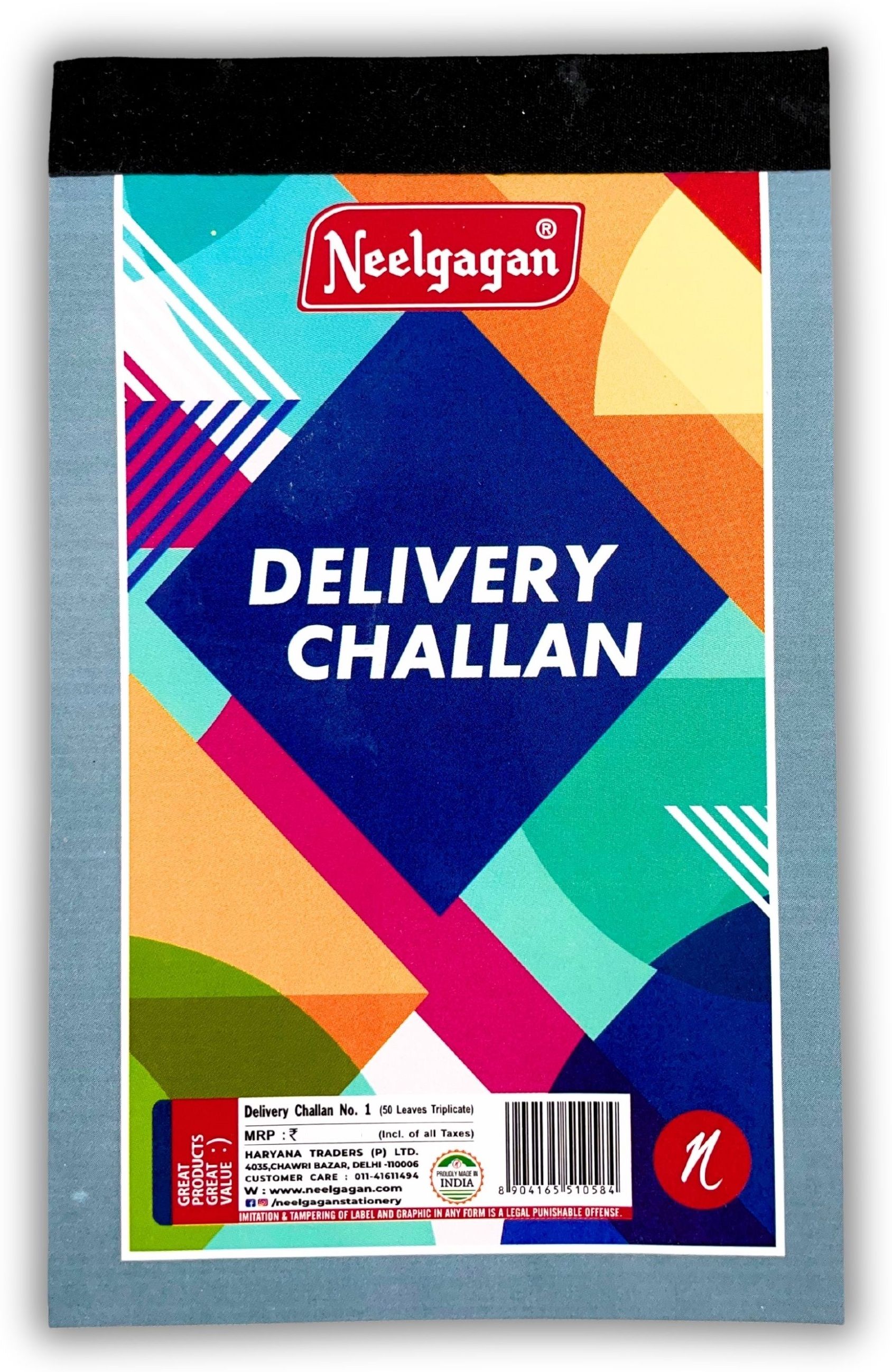 Delivery Challan No.1 Triplicate Challan Book With Carbon 150 Leaves 2-Part 100 Ruled + 50 Plain Leaves P-6 (17.0 cm x 10.0 cm) Pack Of 6-image-36